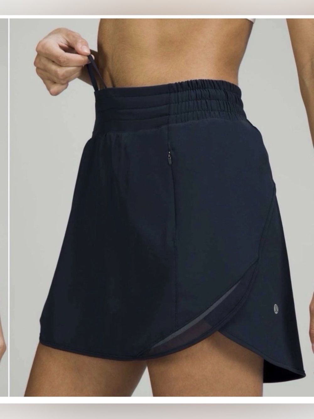 Lululemon Hotty Hot High Rise Skirt Skort Size 10 In Black